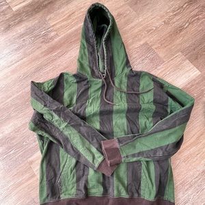 F21 Men Striped Hoodie